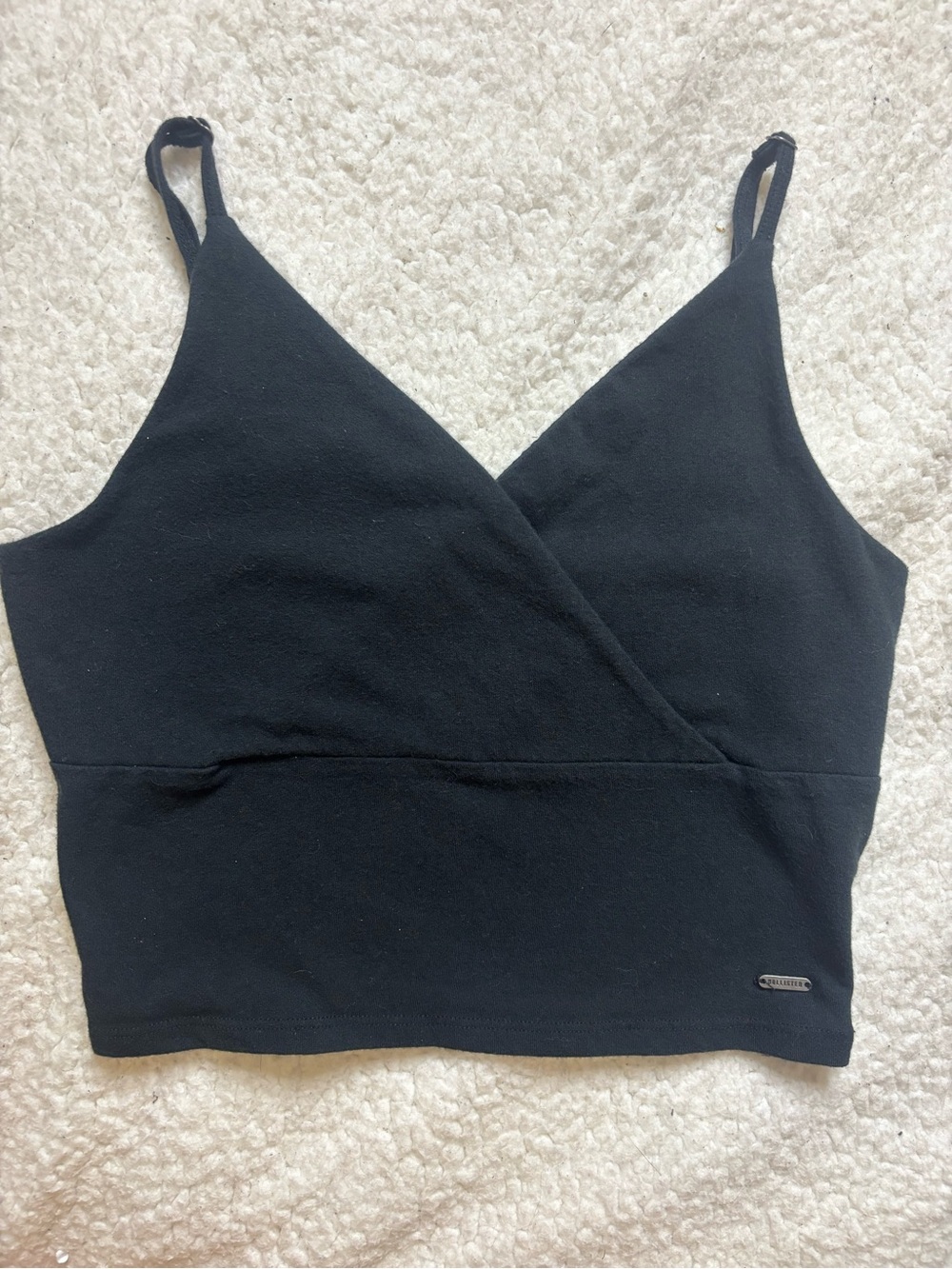 Hollister Black Cropped Top